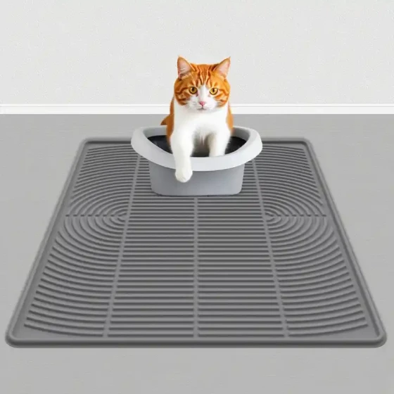 Cat Litter Mat: Litter-Trapping & Waterproof Pad for Easy Cleaning